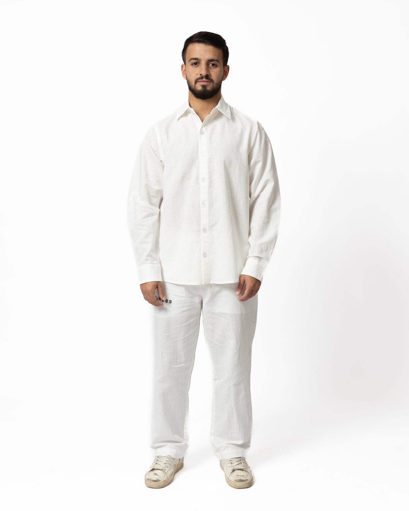 White Long Sleeve Shirt - Image 3