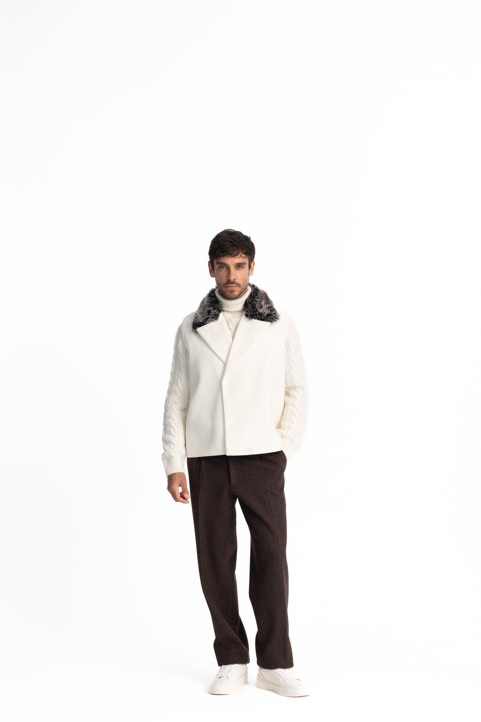 White Suit-collar Vest - Image 1