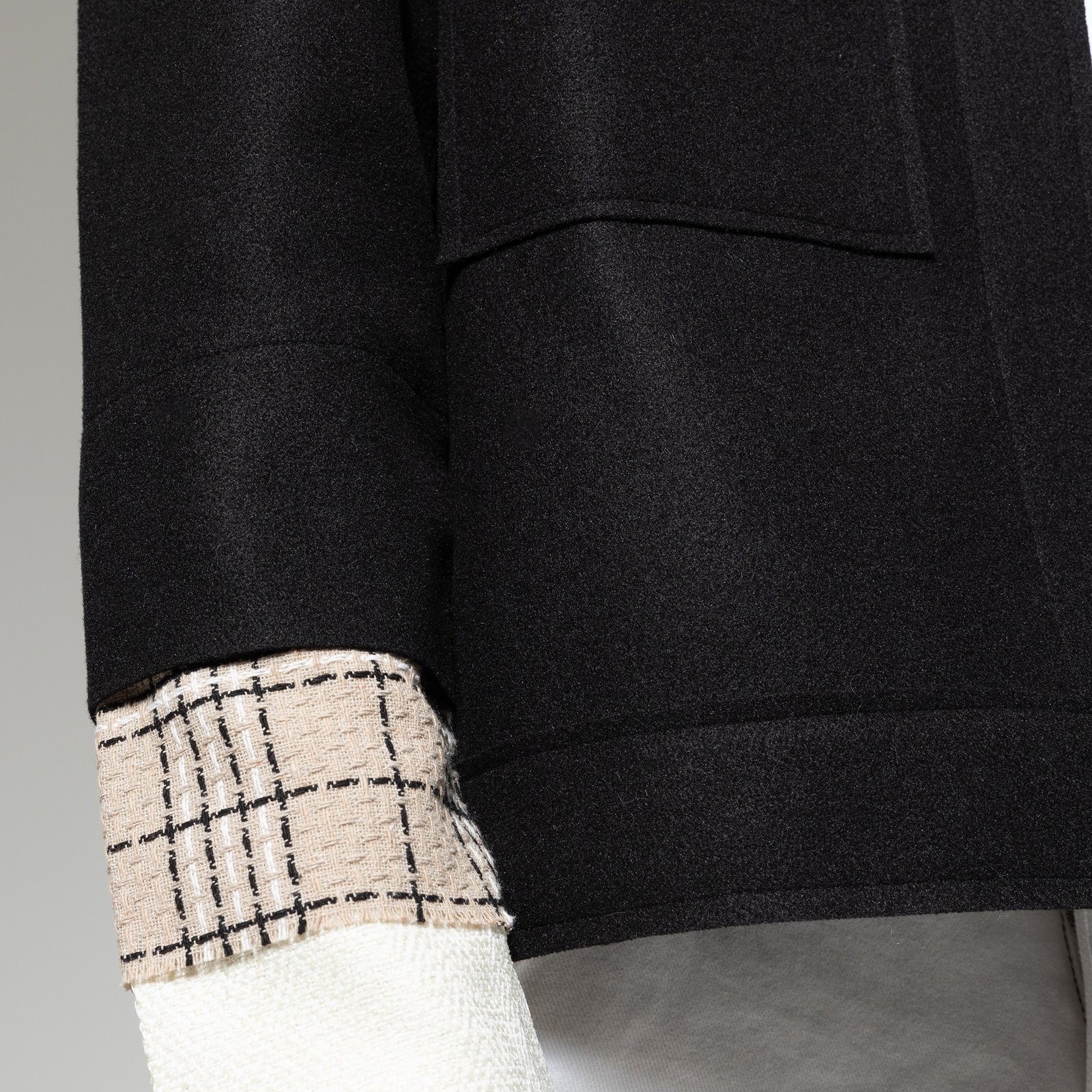 Black David Crew Jacket - Image 2