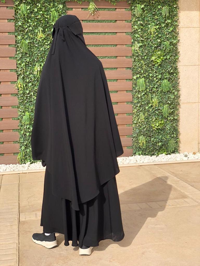 طقم خمار تركي - أسود - صورة 2
