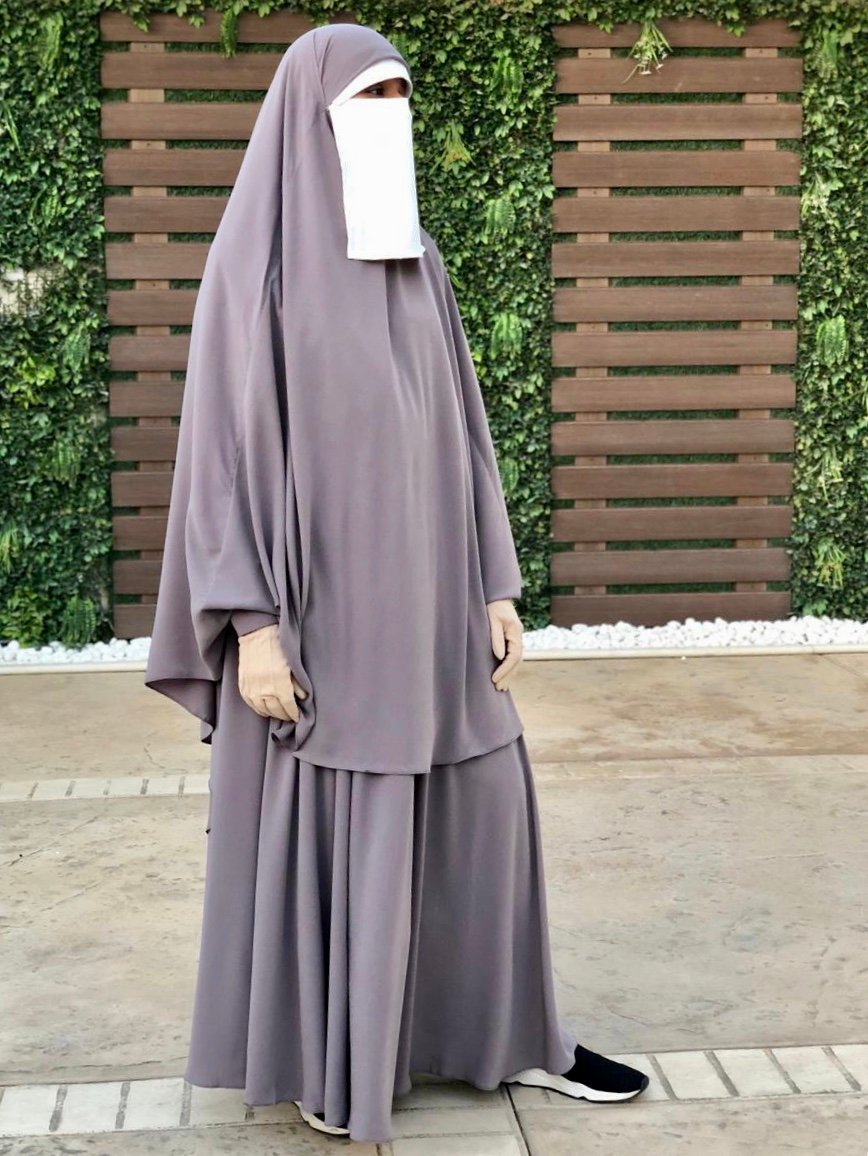 خمار تركي - رمادي غامق - صورة 1