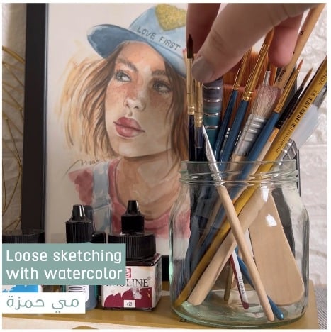 Loose sketching with watercolor - Image 1