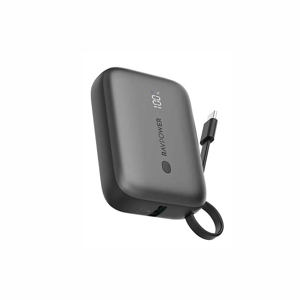 باور بانك 10000 مللي أمبير 20 واط USB+PD راف باور أسود - صورة 1