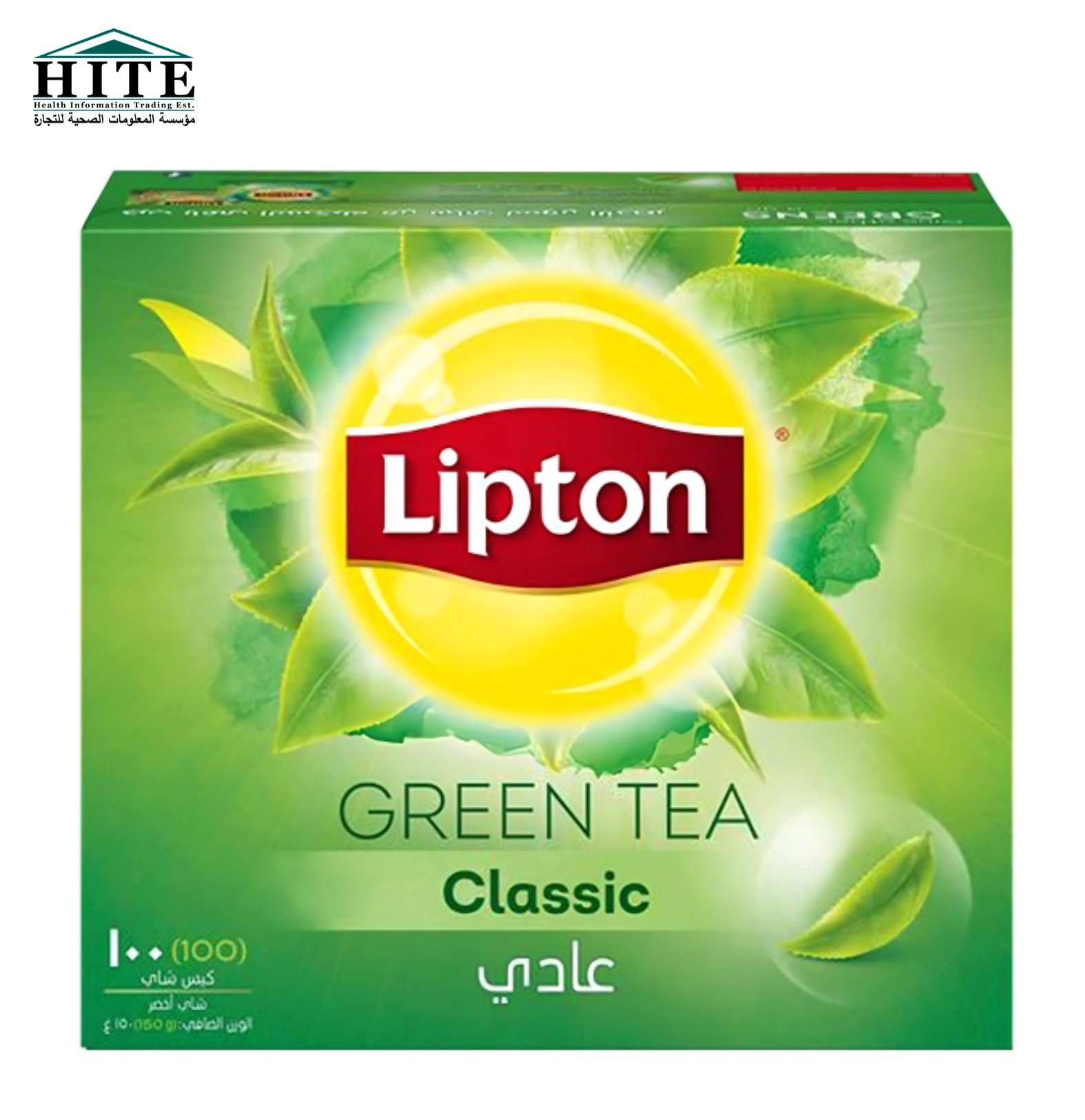 LIPTON GREEN TEA شاي ليبتون أخضر ١٠٠ كيس - صورة 1