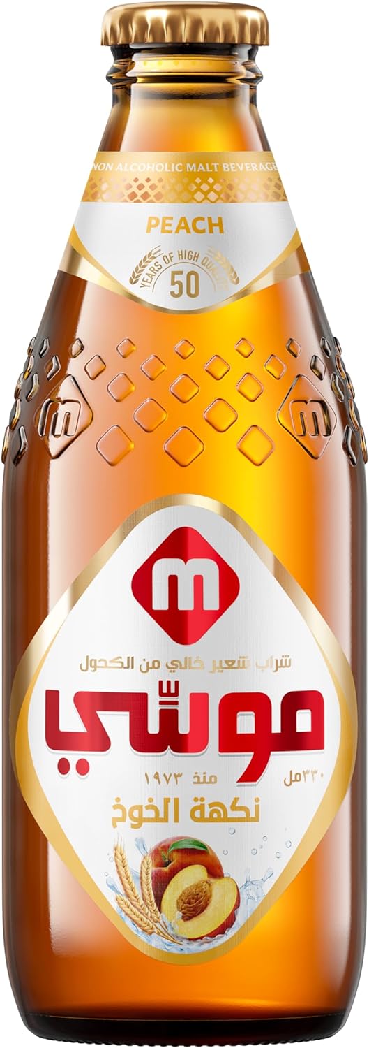 مشروب شعير غير كحولي بنكهة الخوخ من موسي 330 مل ( 1 * 6 ) - صورة 1