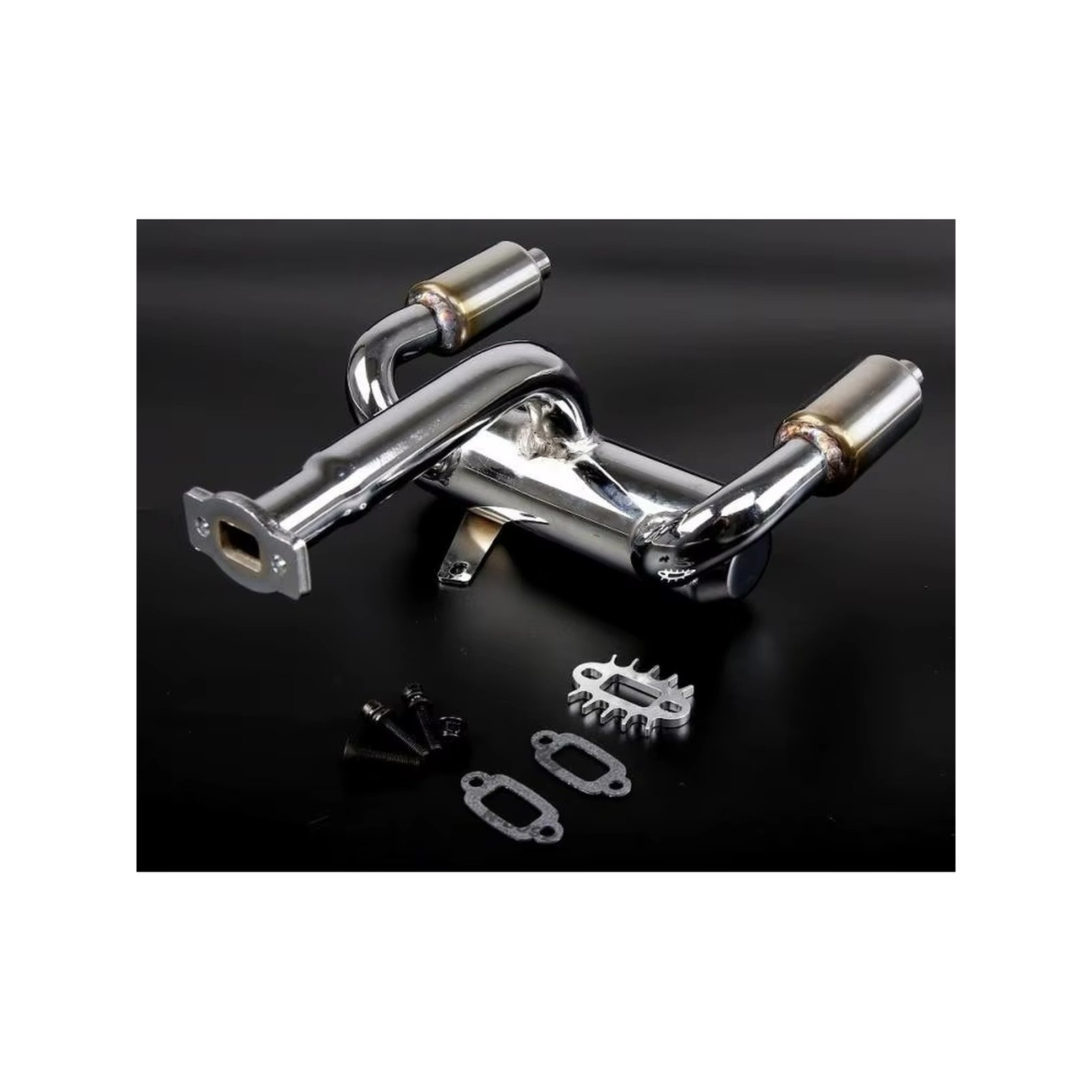 Double Exhaust Pipe With Metal bumper 1/5 Baja 5B 5T 5SC - Image 4