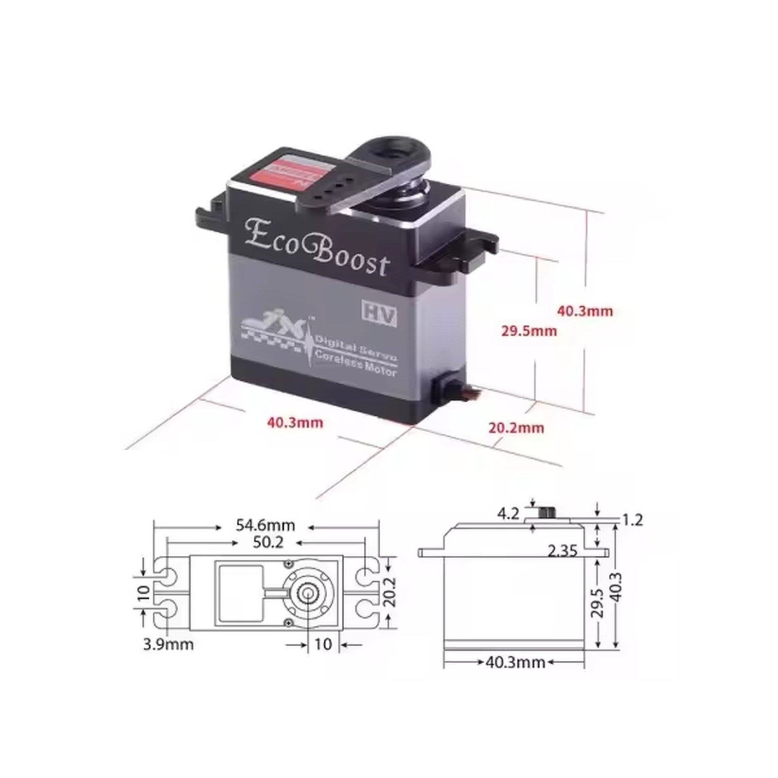 1/8-1/7 EcoBoost Servo 6322HV 21Kg HighTorque - Image 3