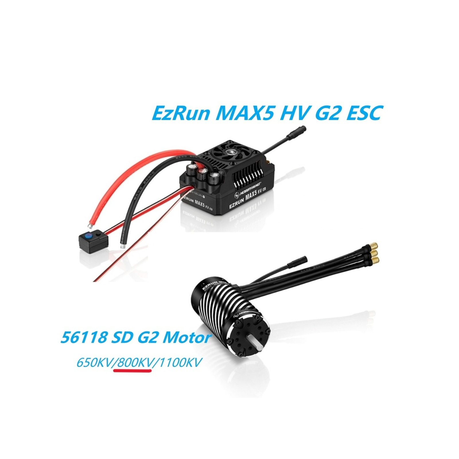 Hobbywing EZRUN MAX5 HV G2 800KV 250A Combo SET - Image 1