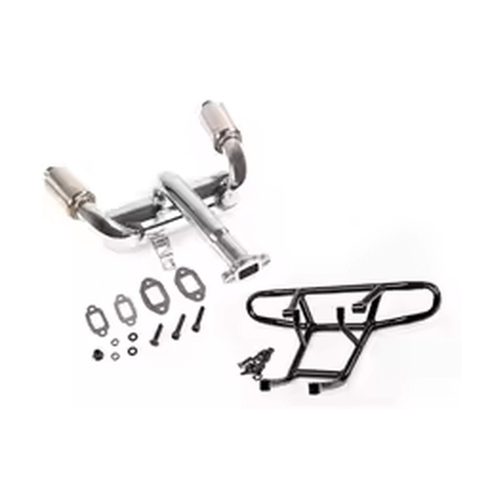 Double Exhaust Pipe With Metal bumper 1/5 Baja 5B 5T 5SC - Image 2