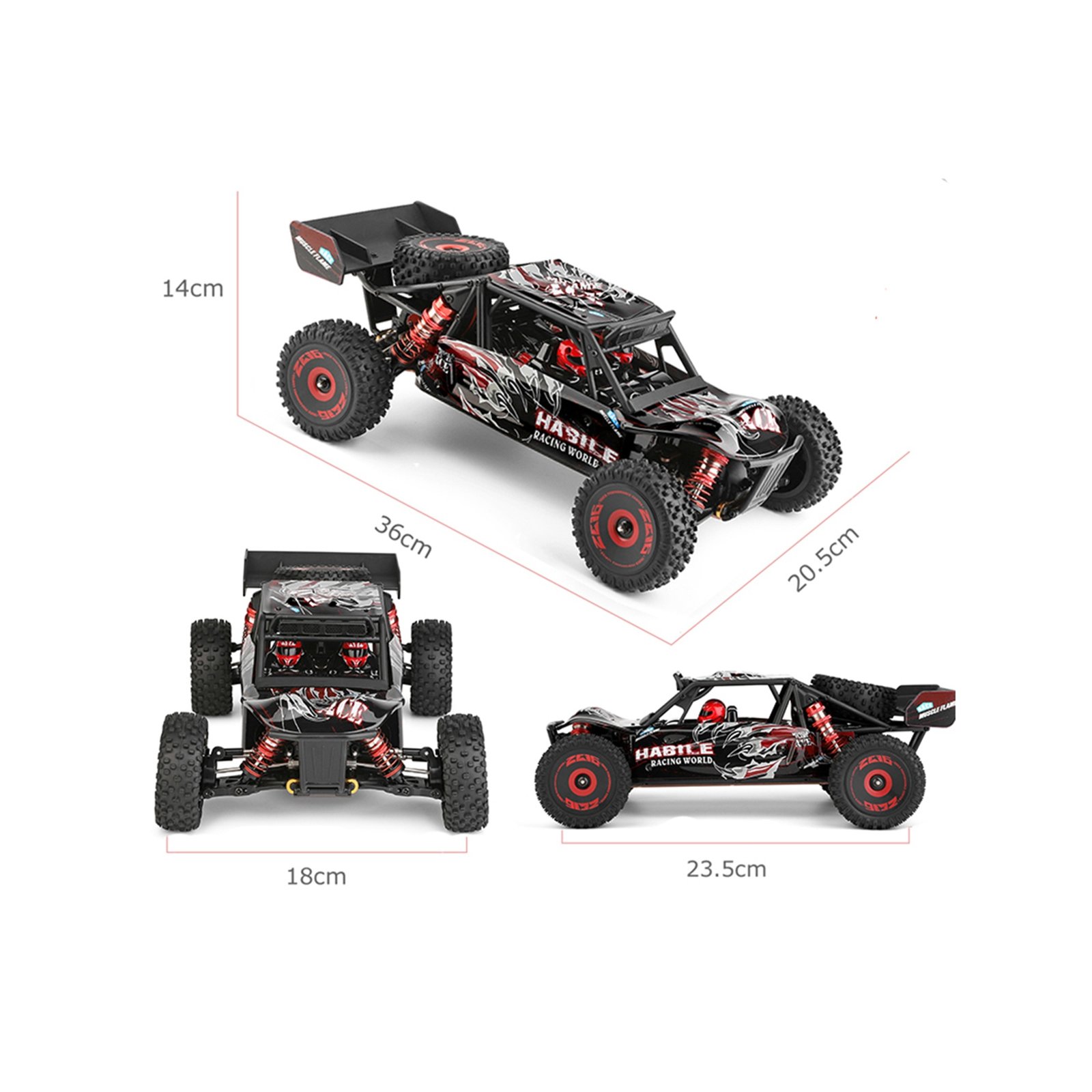 WLtoys 124016 Brushless 1/12 High Speed 4WD Off-Road Buggy RTR - Image 3