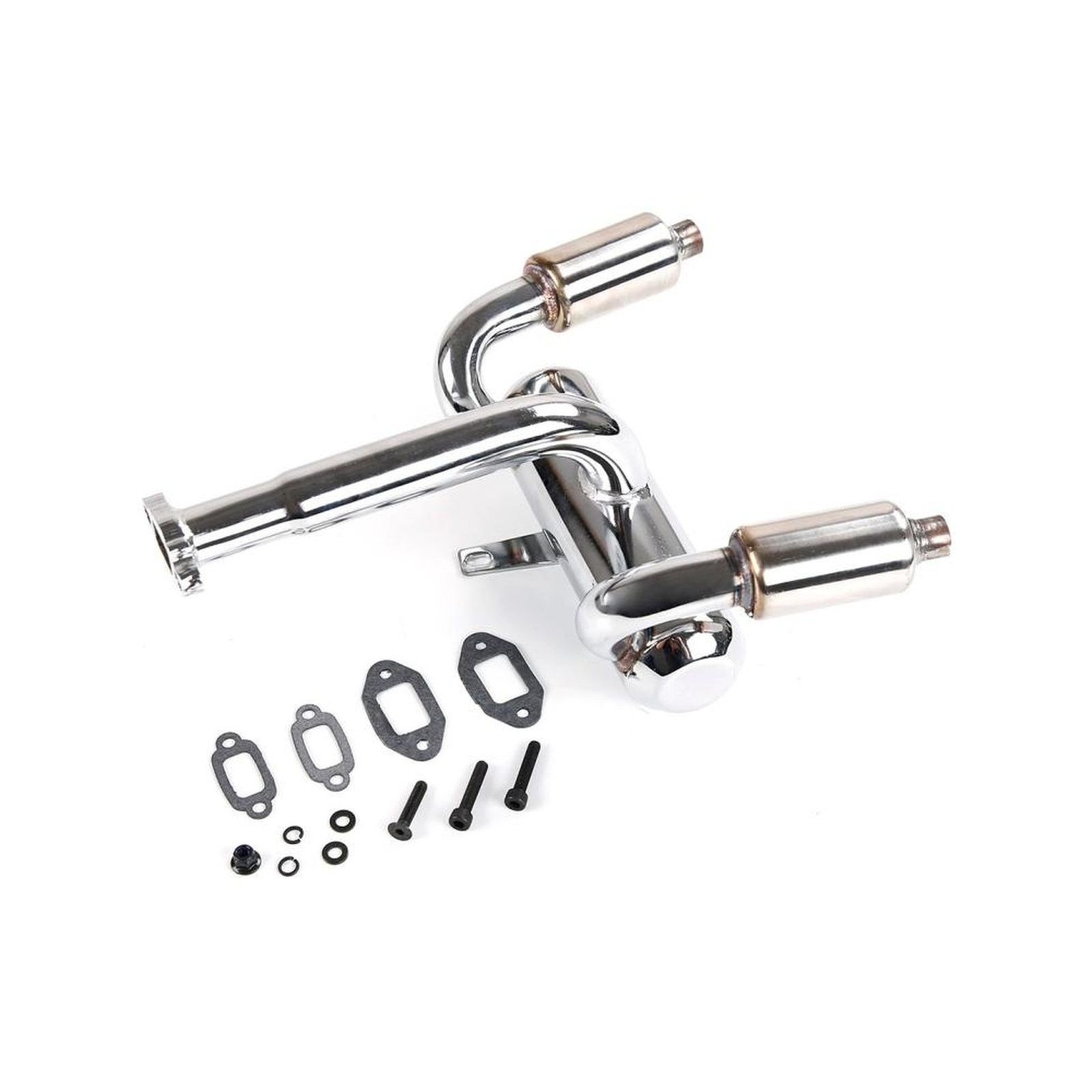 Double Exhaust Pipe With Metal bumper 1/5 Baja 5B 5T 5SC - Image 1