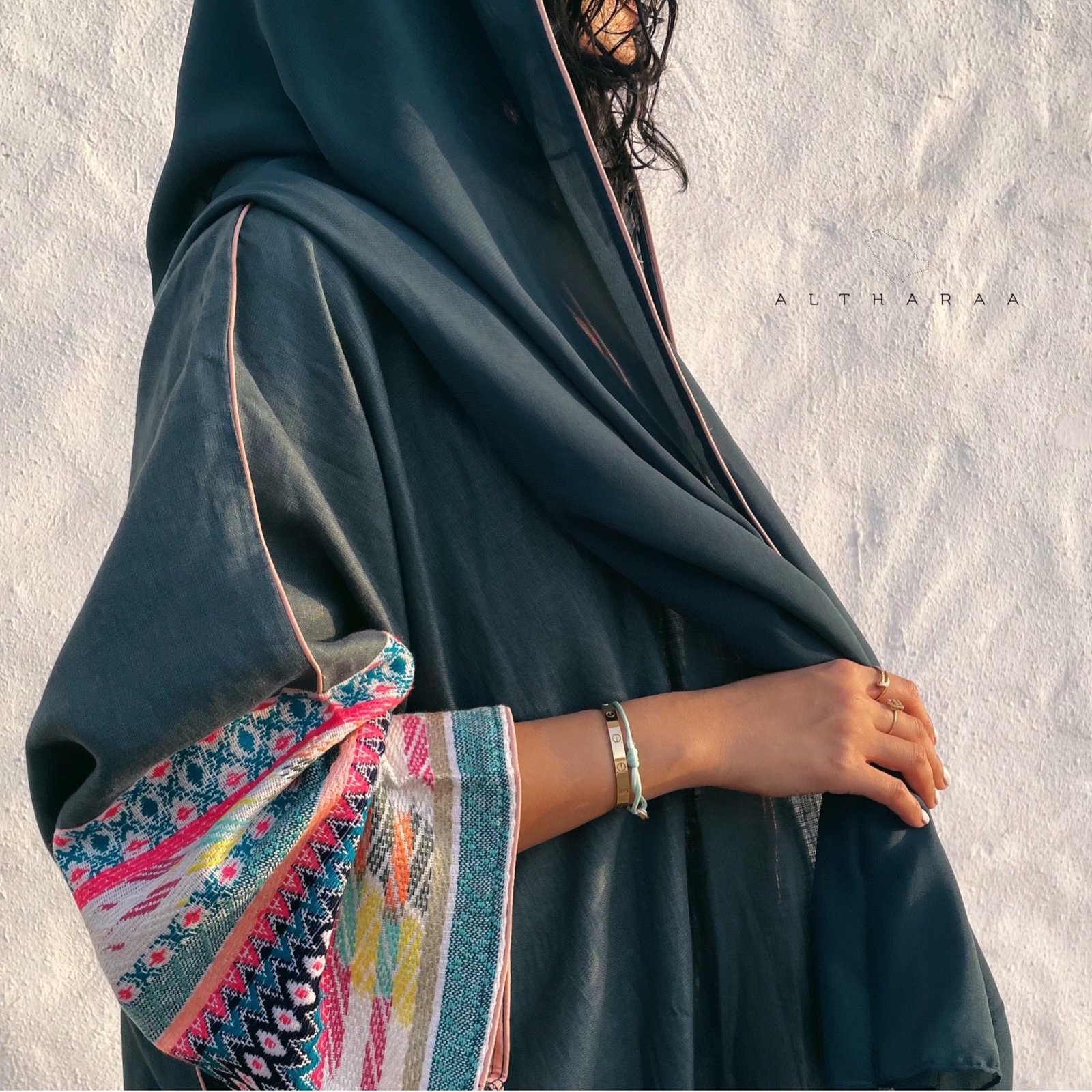 طقم لينن (تركواز) - صورة 2