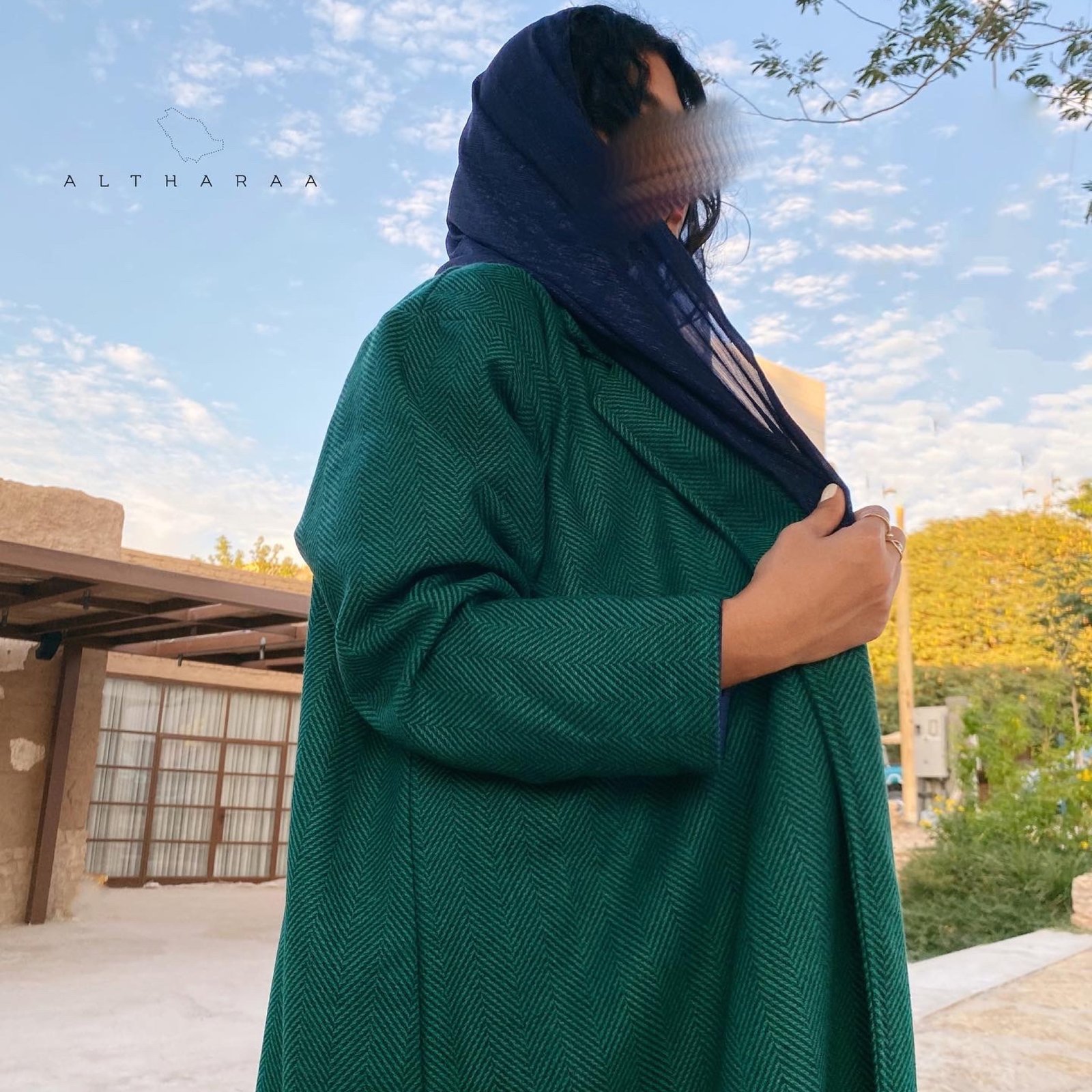 Emrald Green Coat  - صورة 3