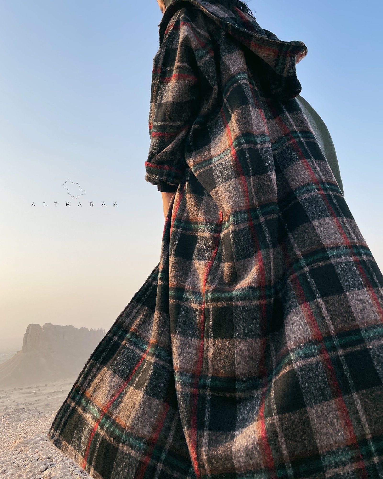 Brown/Red Wool Abaya  - Image 4