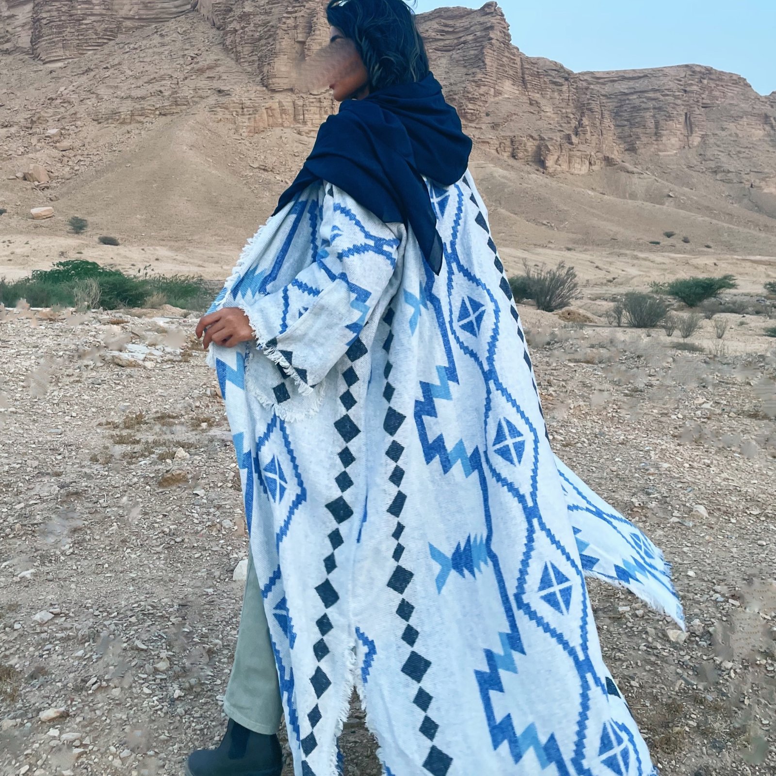 صوف تركي دبل فيس (كحلي) - صورة 4
