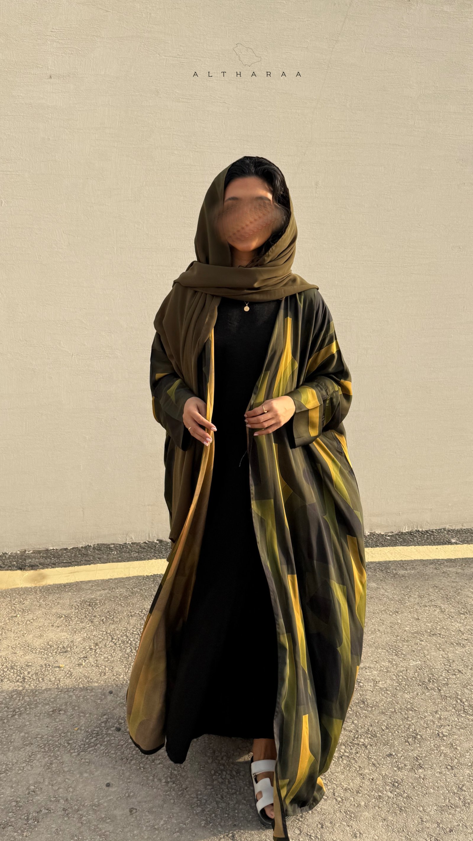 عباية فسكوز تنسل (زيتي) - صورة 7