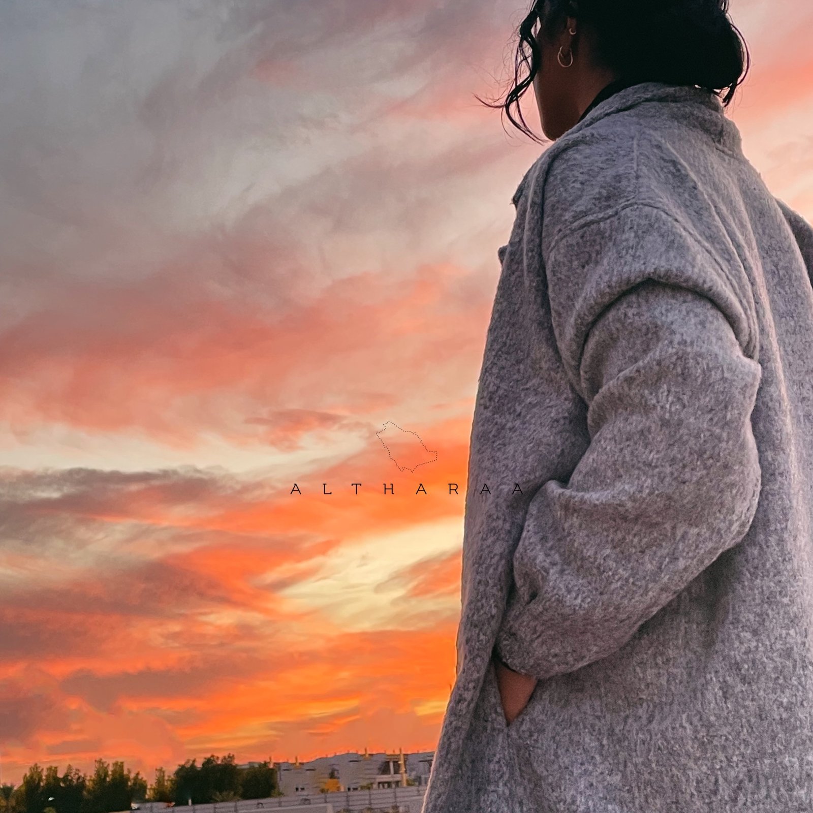 Light Grey Abaya/Coat - صورة 3