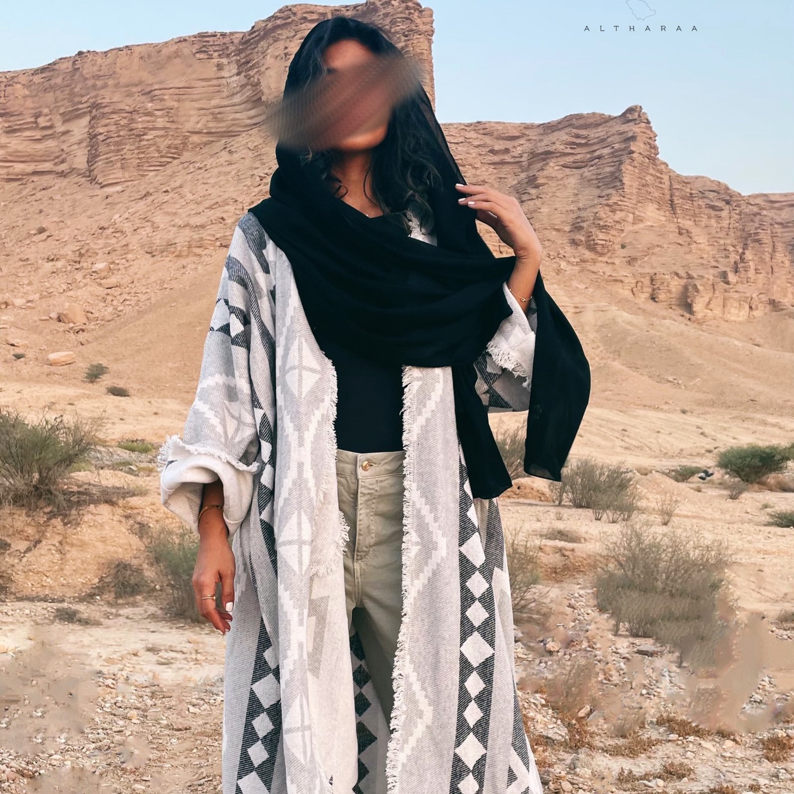 صوف تركي دبل فيس (أسود) - Image 5