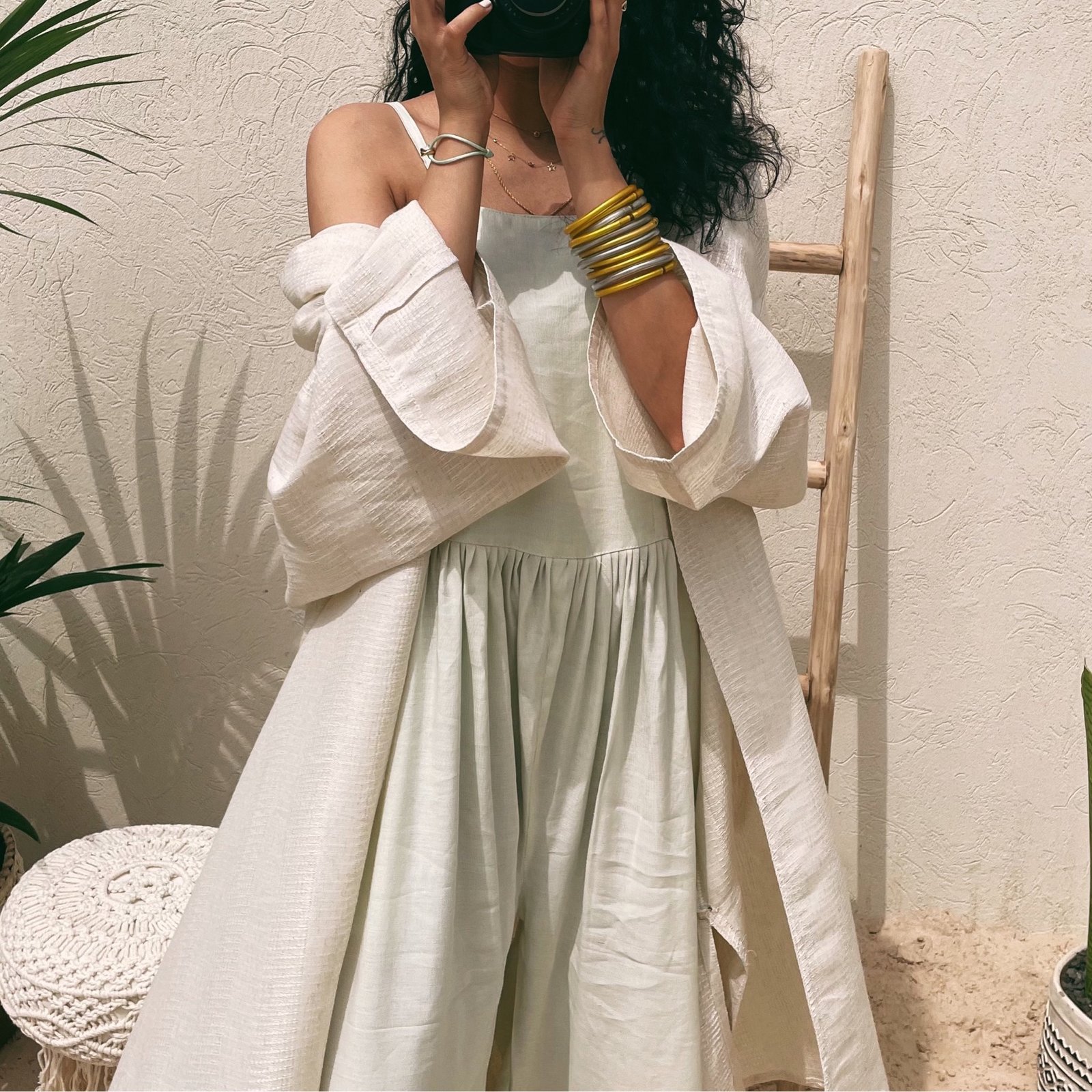 Pistachio Linen Jumpsuit Set  - Image 4