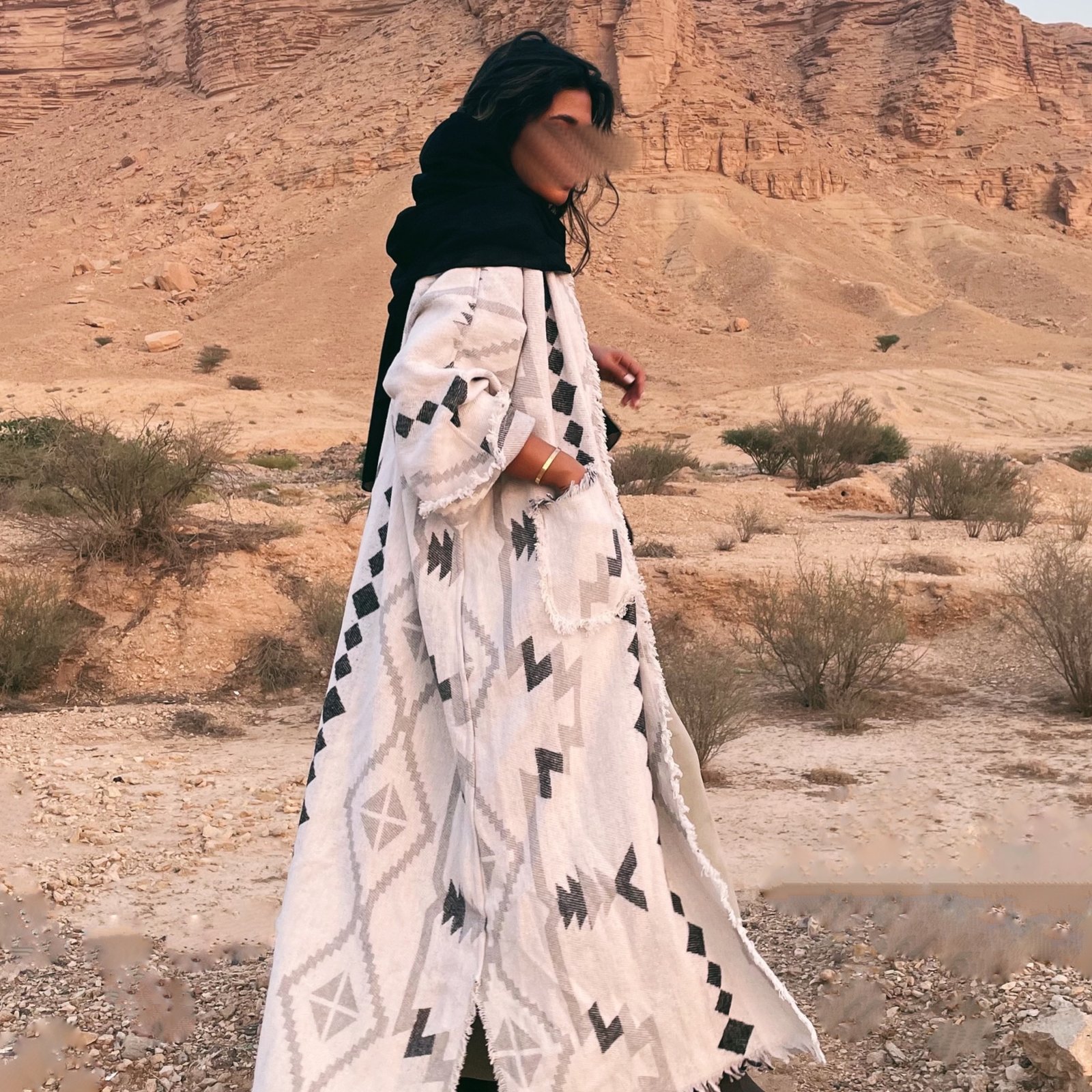صوف تركي دبل فيس (أسود) - Image 3
