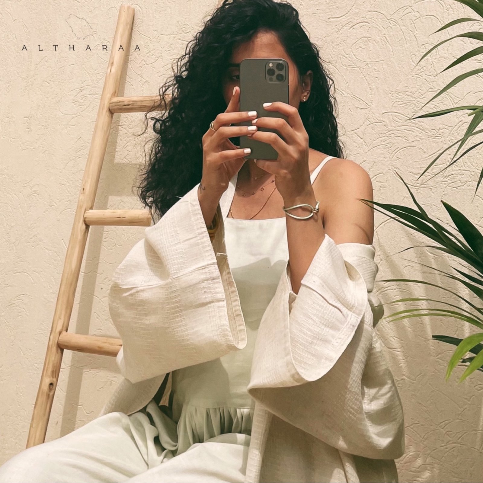 Pistachio Linen Jumpsuit Set  - Image 3