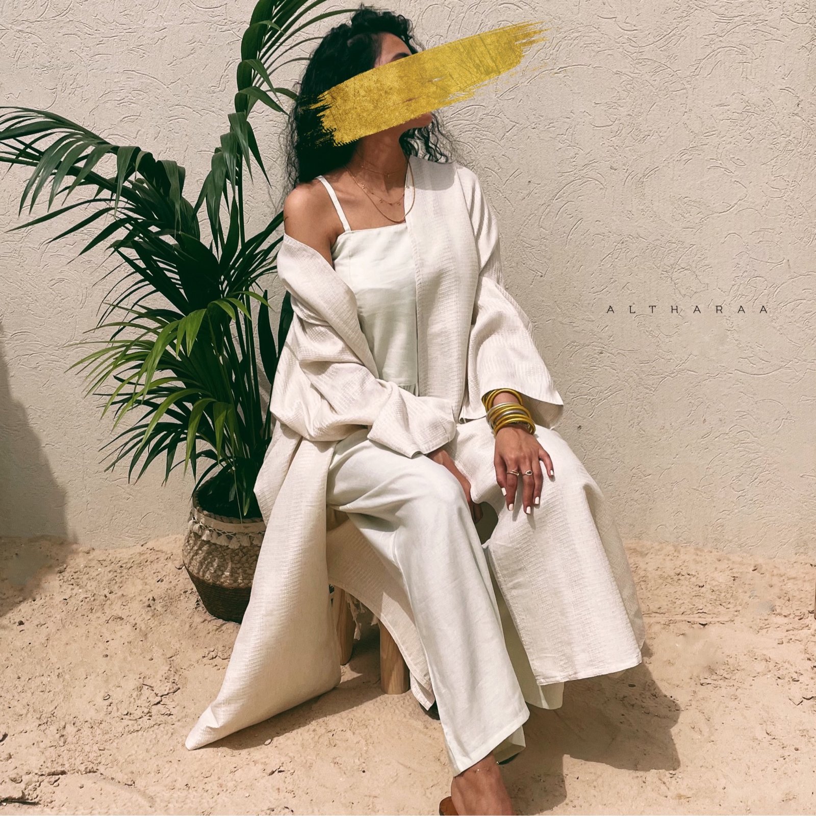 Pistachio Linen Jumpsuit Set  - Image 1