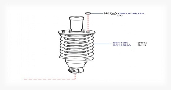 مساعد أمامي يمين هيدروليك - صورة 1