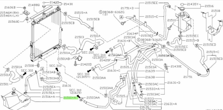 قربة راديتر اساسي باترول فتك 2004-2020 - صورة 1