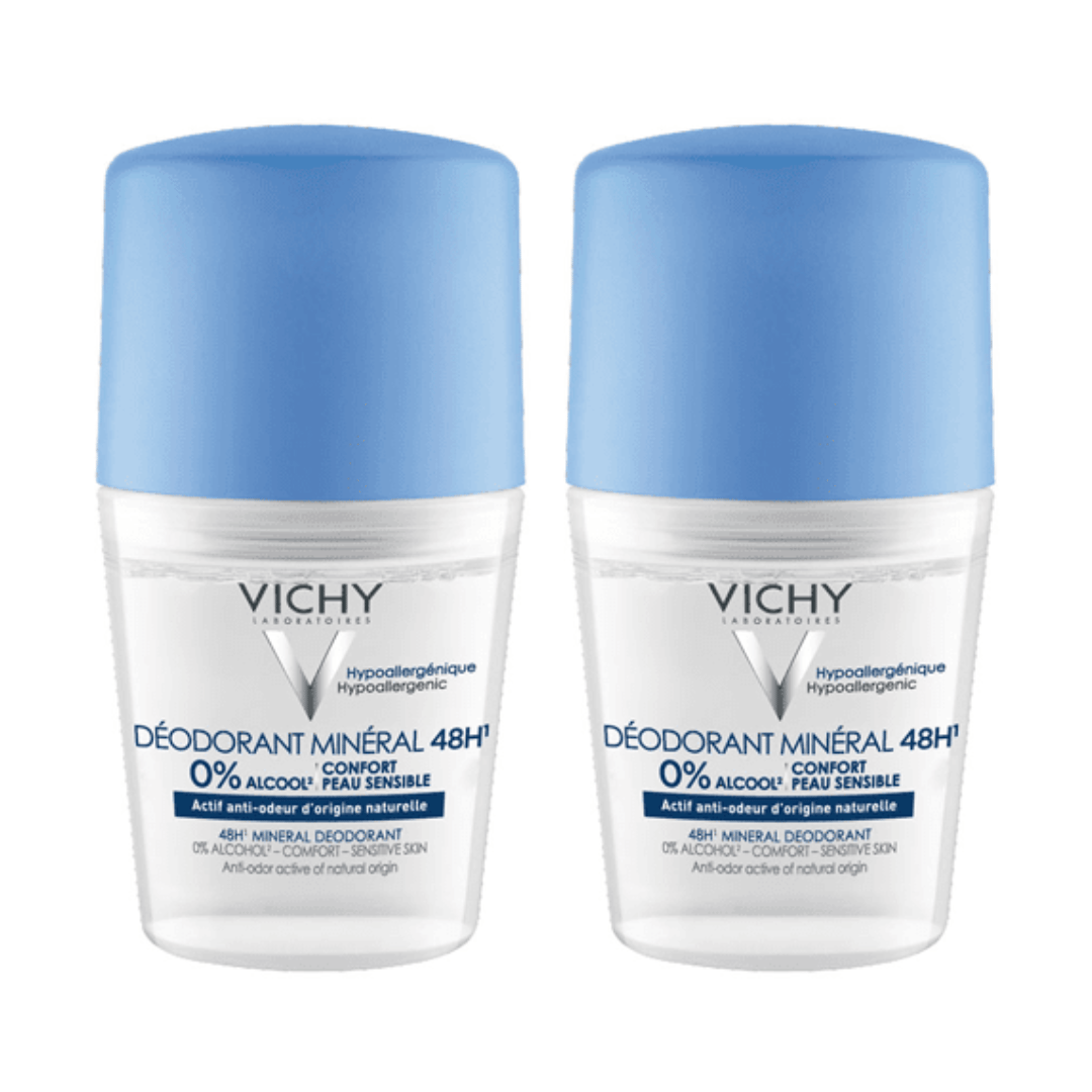 Bundle Of 2 Vichy Deodorant Roll-On Mineral - 50 Ml - Image 1