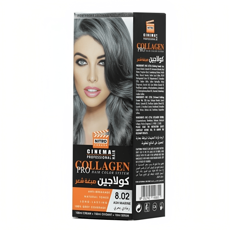 NITRO CANADA COLLAGEN HAIR COLOR Ash Marine 8.02 - Image 1