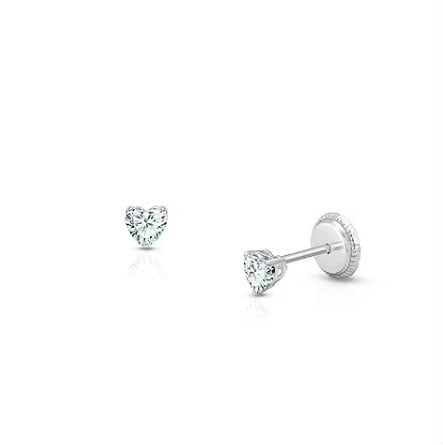Heart shaped Diamond Earrings - Image 1