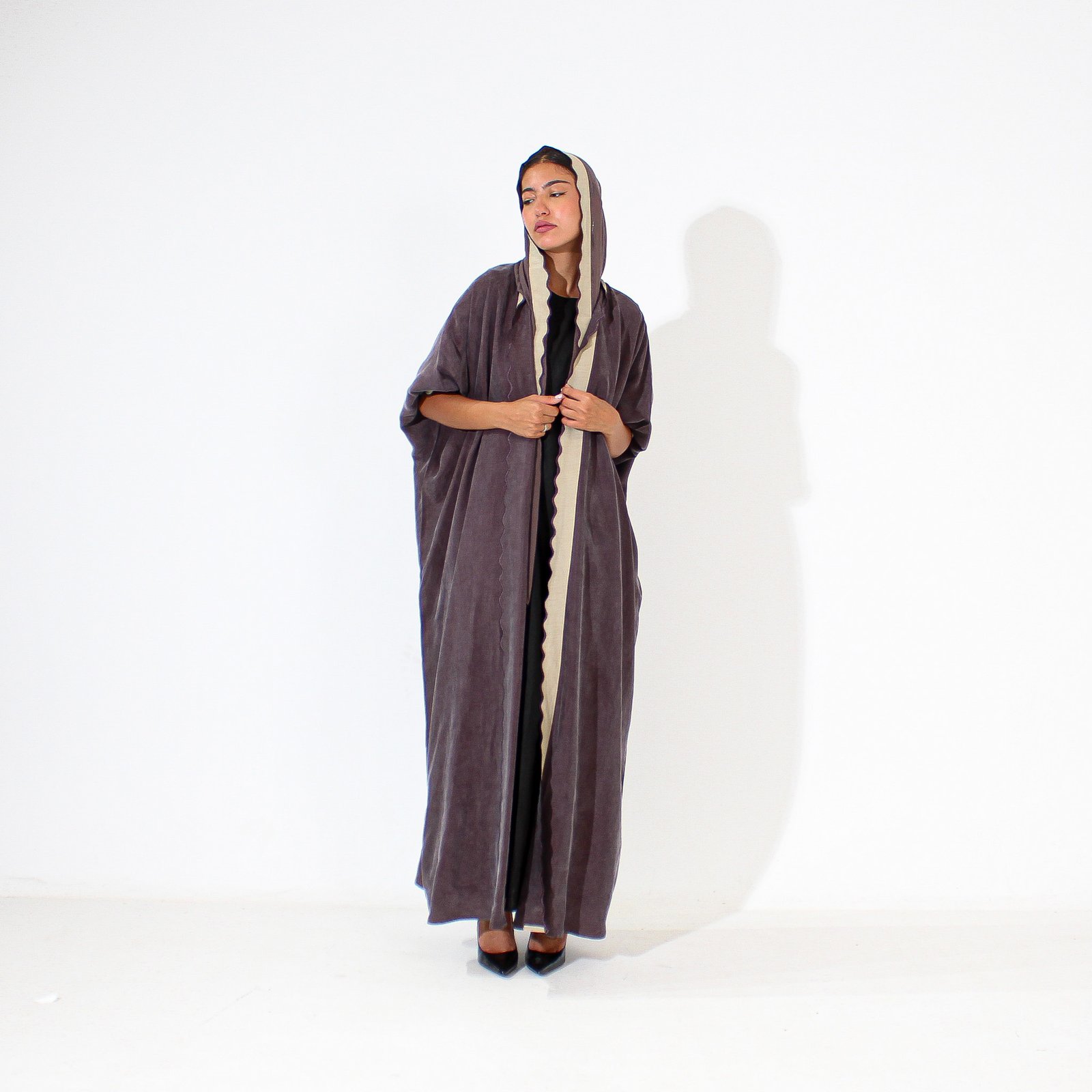 حرير مغسول عنابي - Image 4
