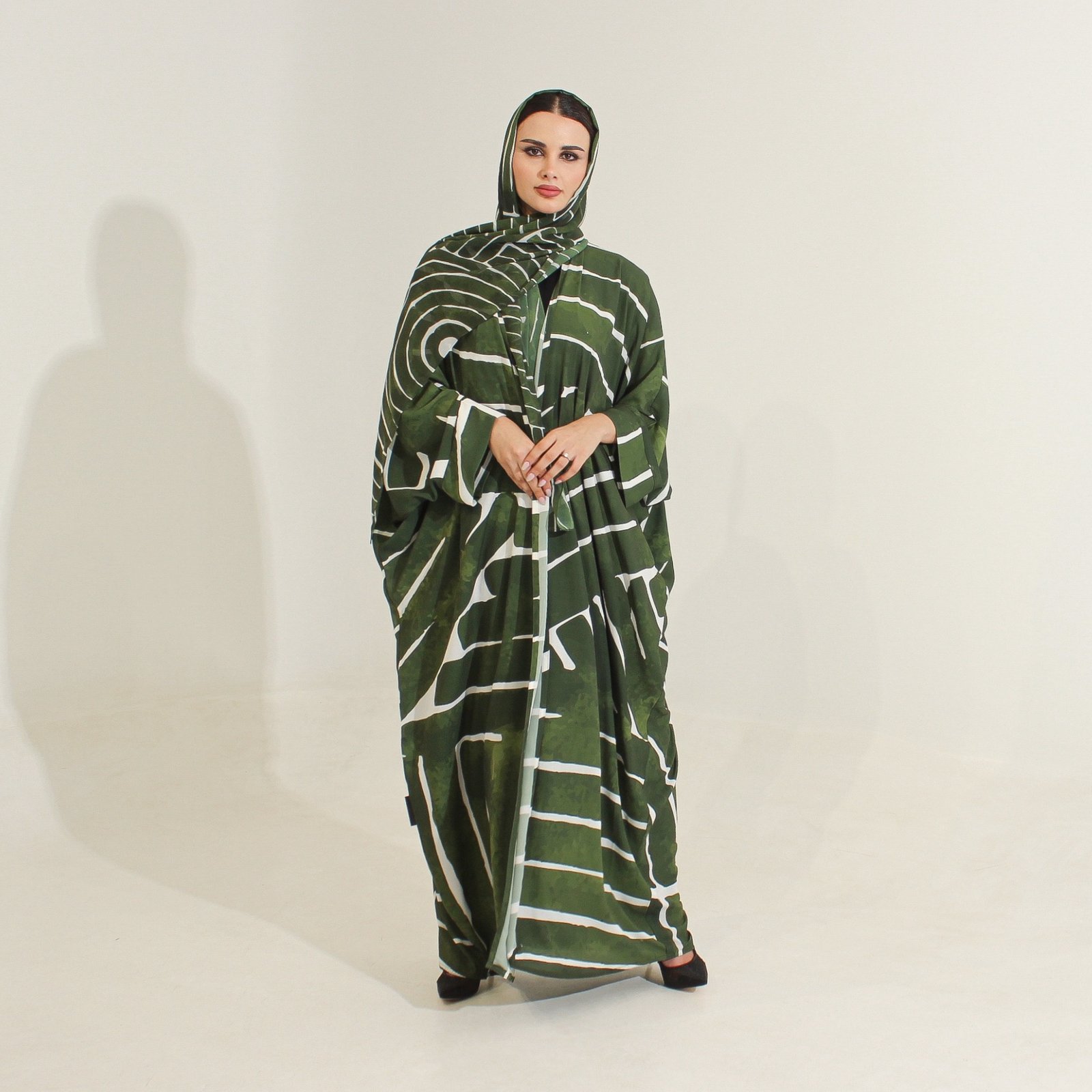 شيفون طباعه عشبي - Image 1