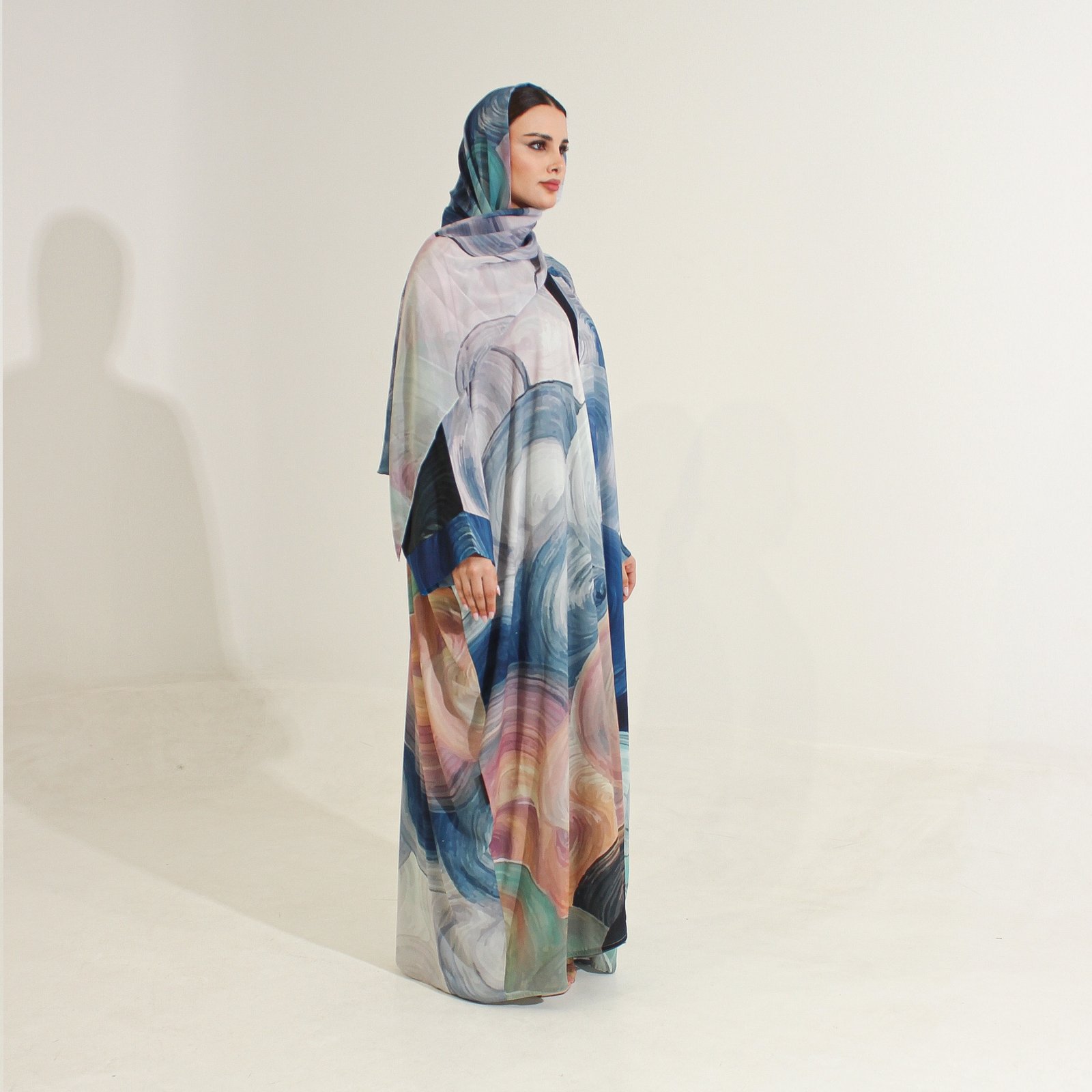 شيفون طباعه مموج  - Image 2