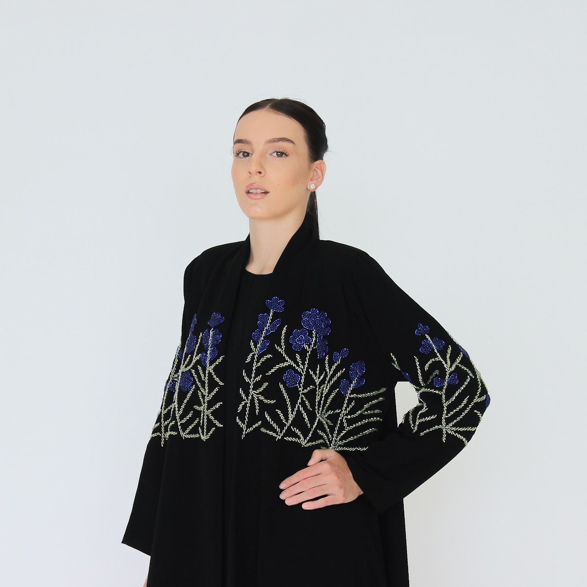 كريب اسود مع شك يدوي - Image 6
