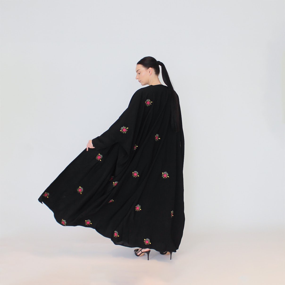 كريب مغسول مع تطريز يدوي - Image 4