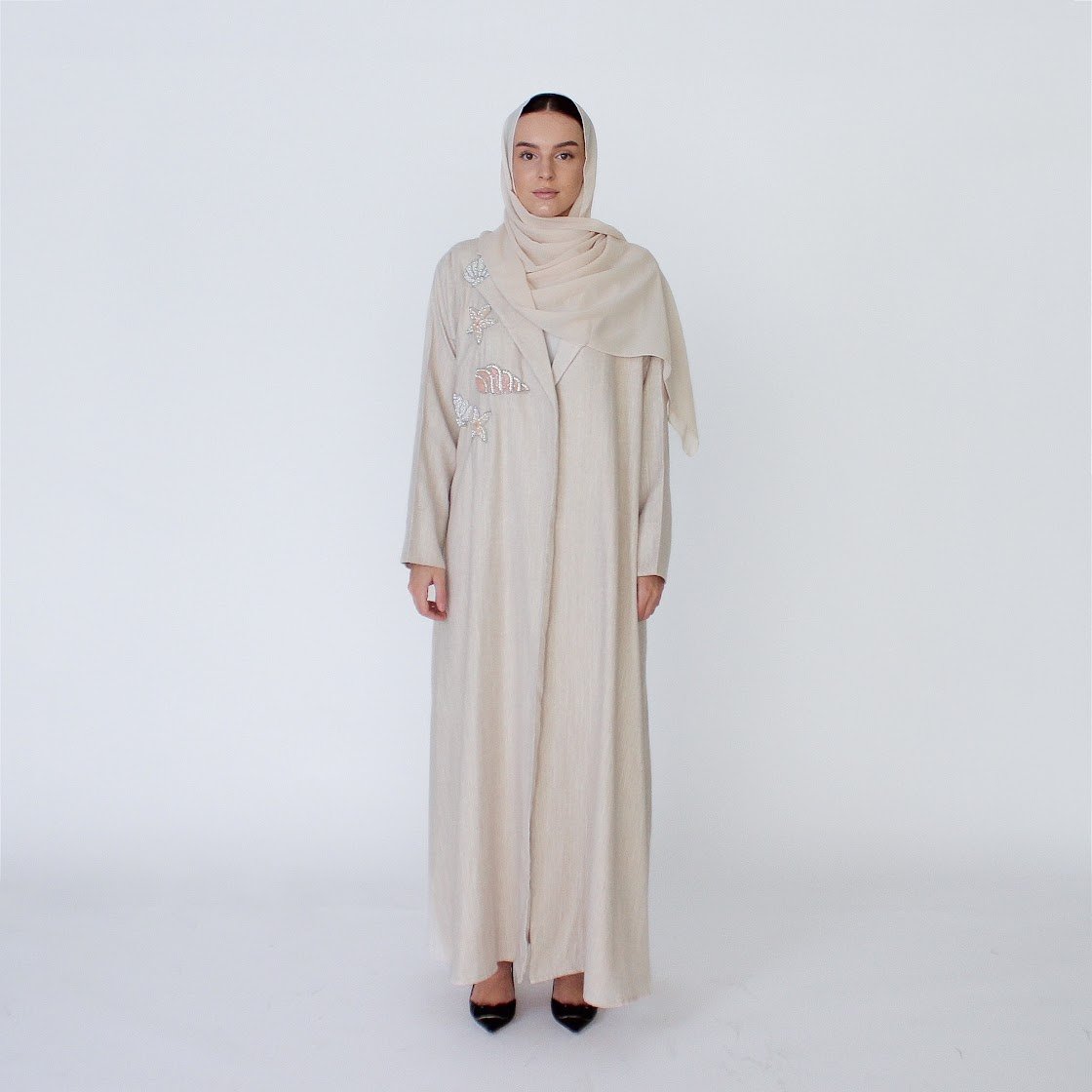 لينن بيج مع شك يدوي - Image 1