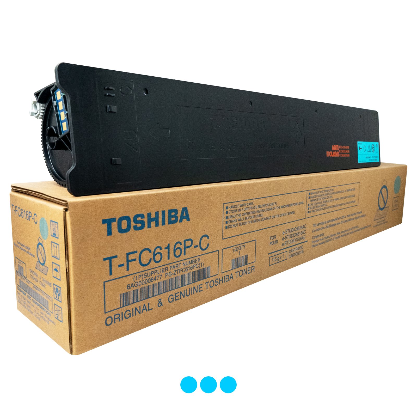 Toshiba T-FC616P-C - Color Toner - Image 1