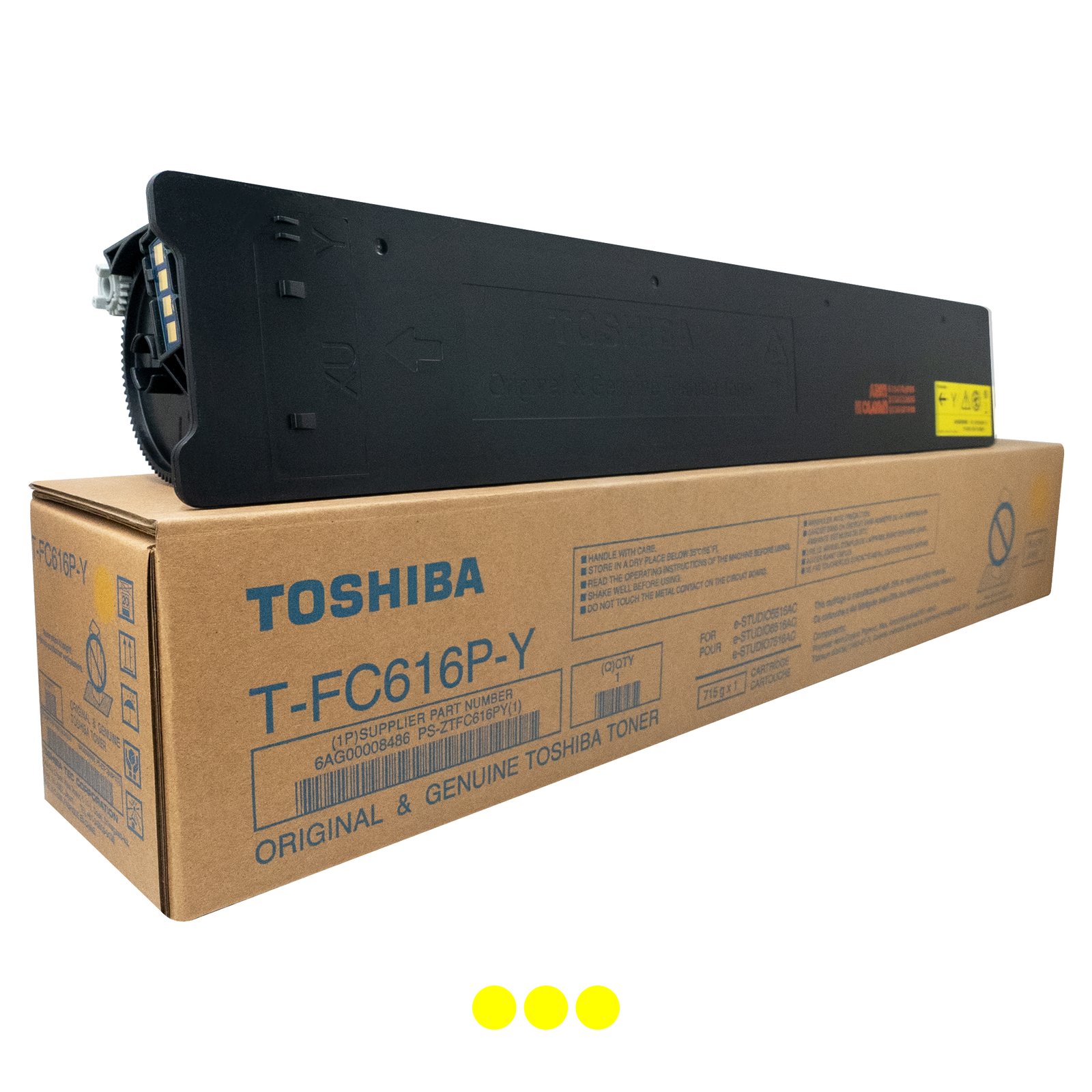 Toshiba T-FC616P-Y - Color Toner - Image 1
