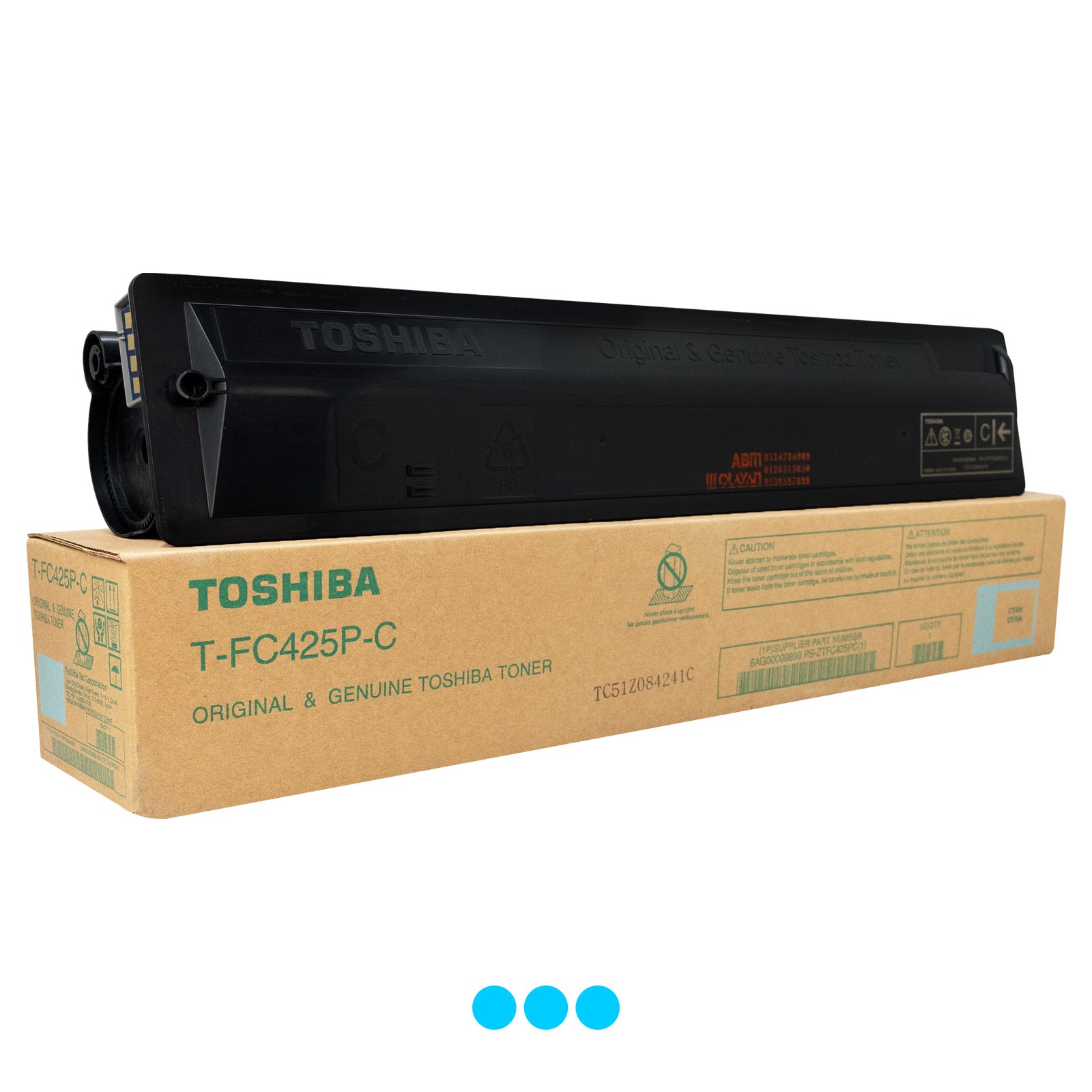 Toshiba T-FC425P-C - Color Toner - Image 1