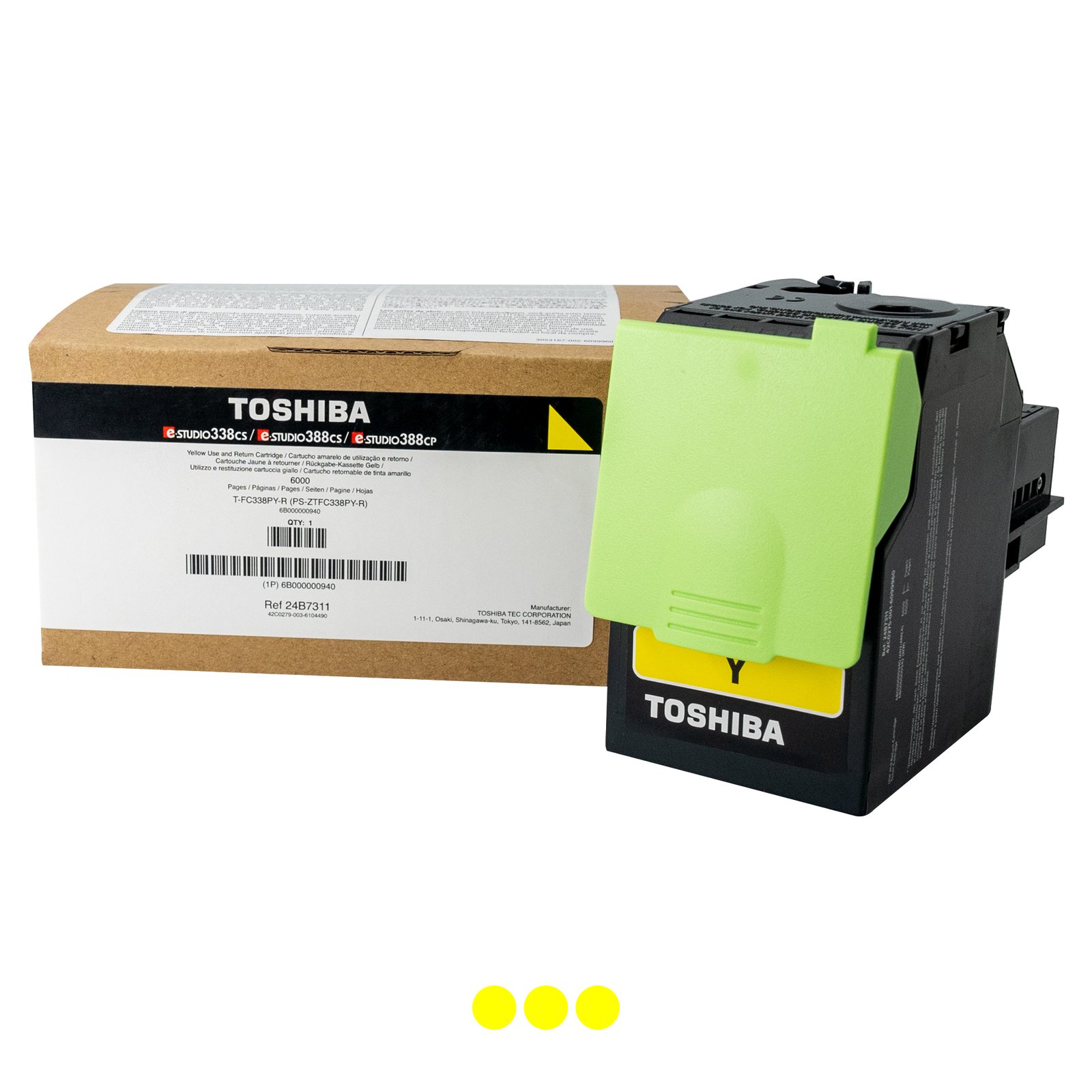 Toshiba T-FC338P-Y-R - Color Toner - Image 2