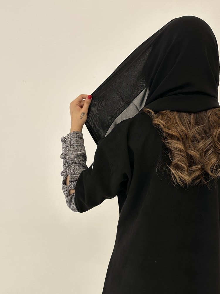 عباية شامواه مع أكمام صوف - صورة 9