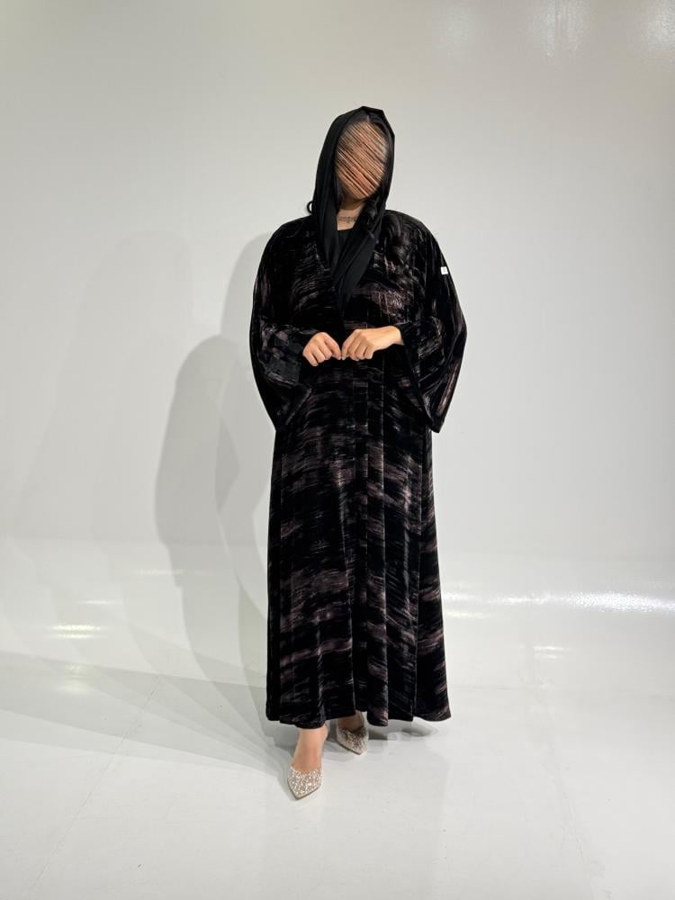 مخمل اسود مطبوع - صورة 2