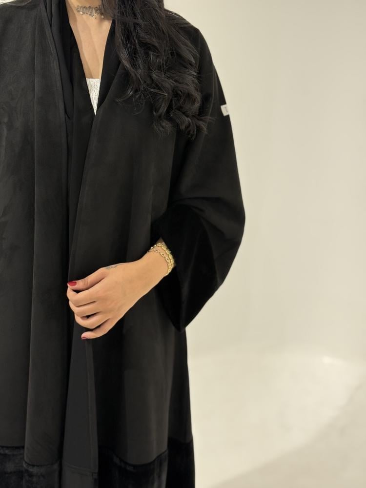 شامواه اسود مع أسواره مخمل - صورة 8