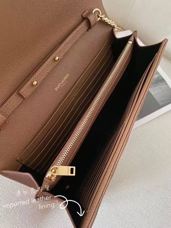 ماستر كواليتي سان لوران 22cm  Saint Laurent Monogram Chain Wallet - صورة 8