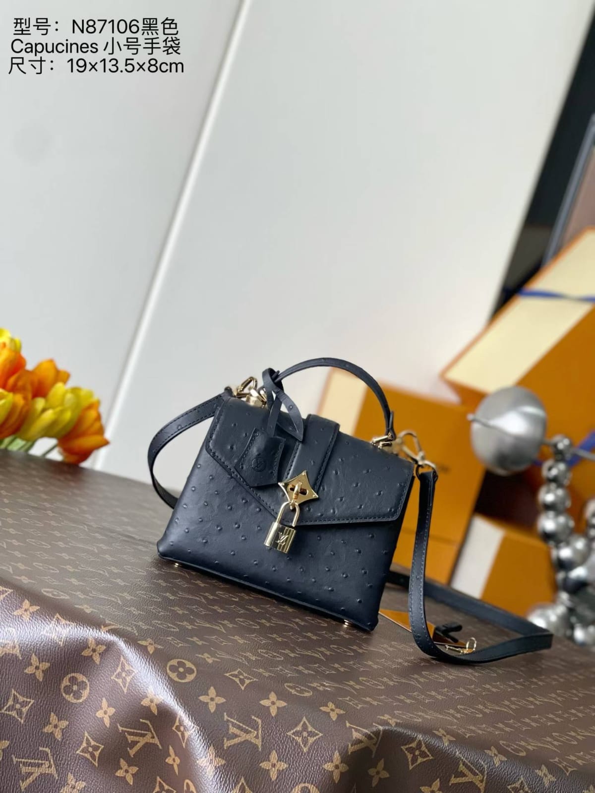 ماستر كواليتي لوي فيتون روس دي فينتس 19cm Louis Vuitton Rose Des Vents Mini - صورة 1