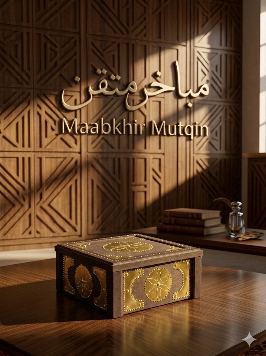 صندوق نحاس للاهداء فارغ يستوعب مبخرة واحدة - صورة 1