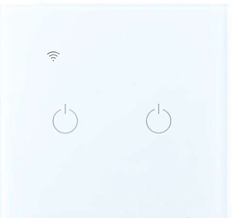 مفتاح الذكي ثنائي غطاء اسود تحكم عن بعد Wifi سهل الاستخدام يعمل باللمس تحكم بالجوال متوافق مع اليكسا وجوجل هوم ضمان سنتين  - صورة 3