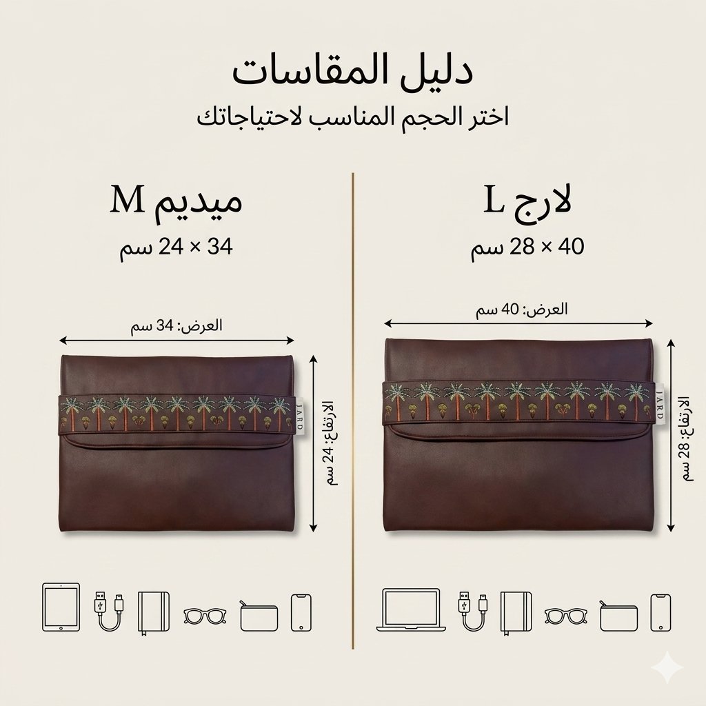 حقيبة باوتش سعف - بني - صورة 3