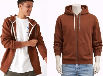 Premium Zip-Up Hoodie – Brown🟤 - صورة 1